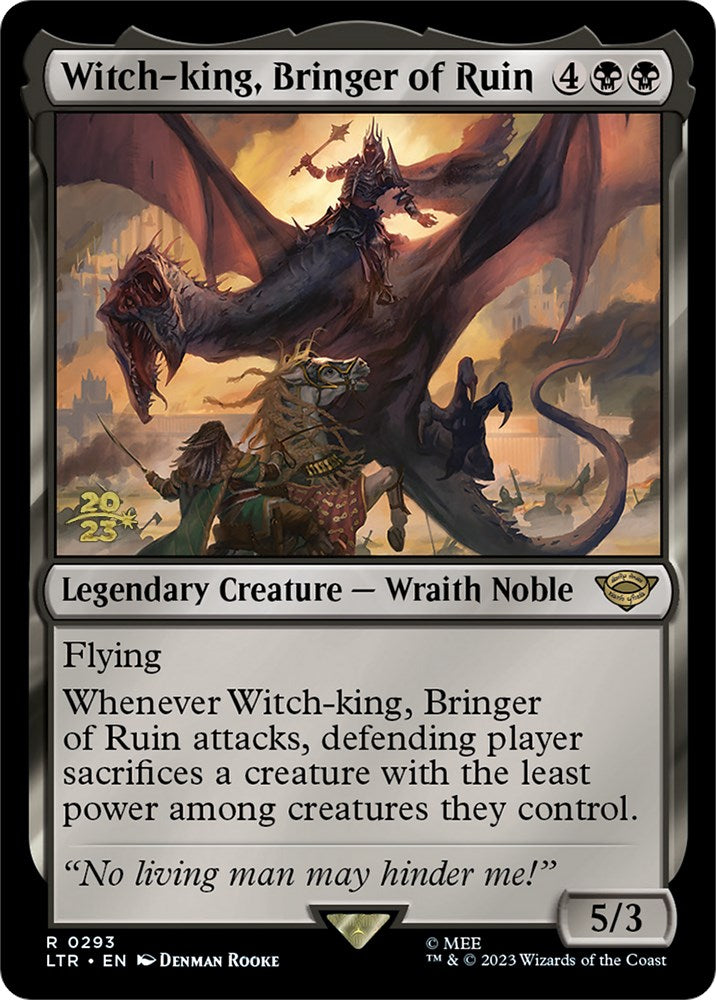 Witch-king, Bringer of Ruin [The Lord of the Rings: Tales of Middle-Earth Prerelease Promos] | Tables and Towers