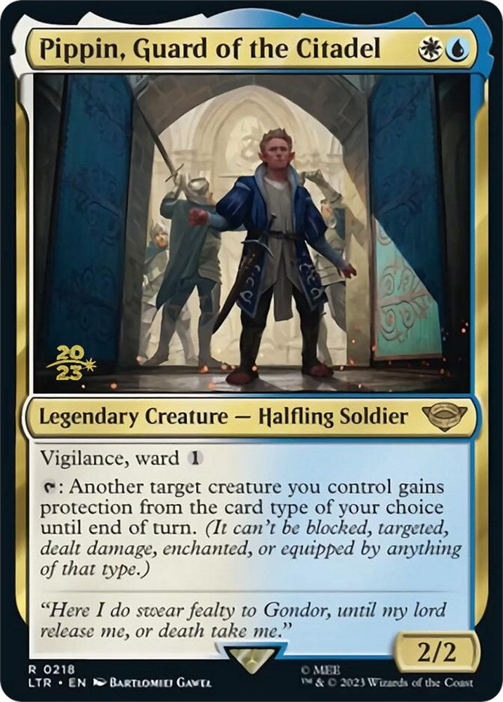 Pippin, Guard of the Citadel [The Lord of the Rings: Tales of Middle-Earth Prerelease Promos] | Tables and Towers