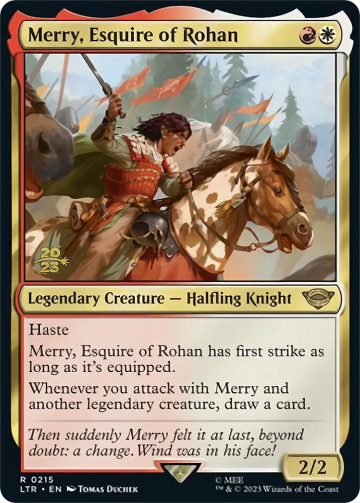 Merry, Esquire of Rohan [The Lord of the Rings: Tales of Middle-Earth Prerelease Promos] | Tables and Towers