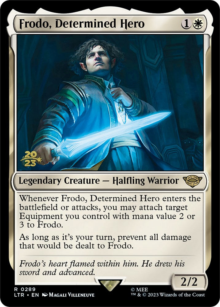 Frodo, Determined Hero [The Lord of the Rings: Tales of Middle-Earth Prerelease Promos] | Tables and Towers