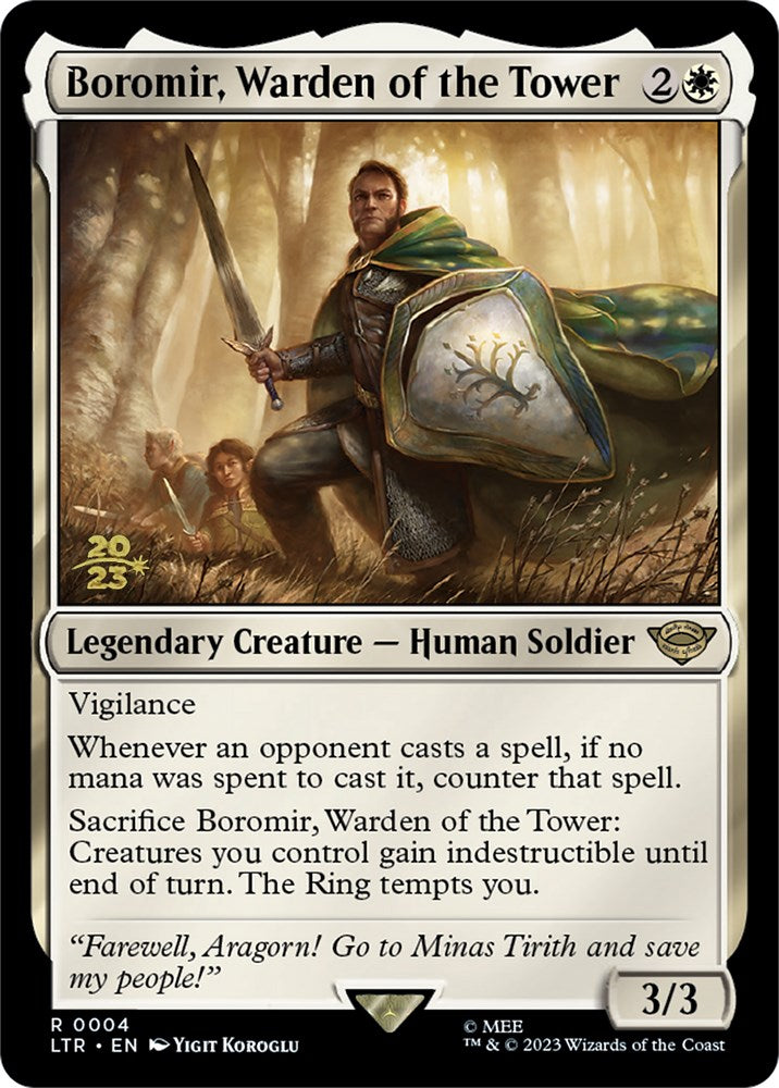 Boromir, Warden of the Tower [The Lord of the Rings: Tales of Middle-Earth Prerelease Promos] | Tables and Towers