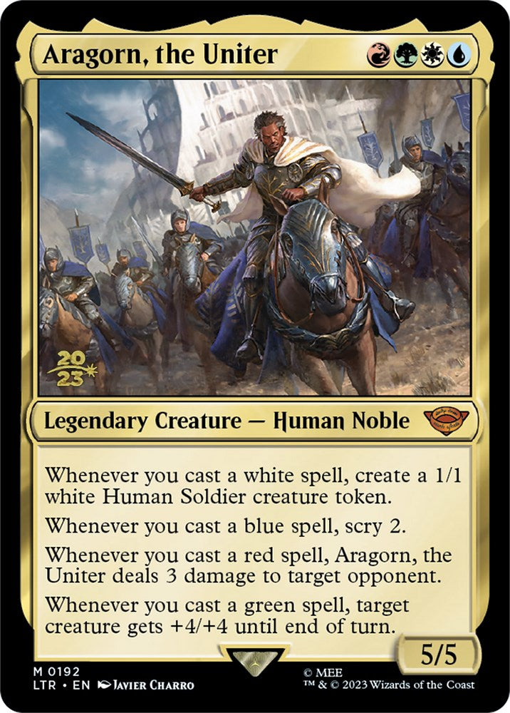 Aragorn, the Uniter [The Lord of the Rings: Tales of Middle-Earth Prerelease Promos] | Tables and Towers