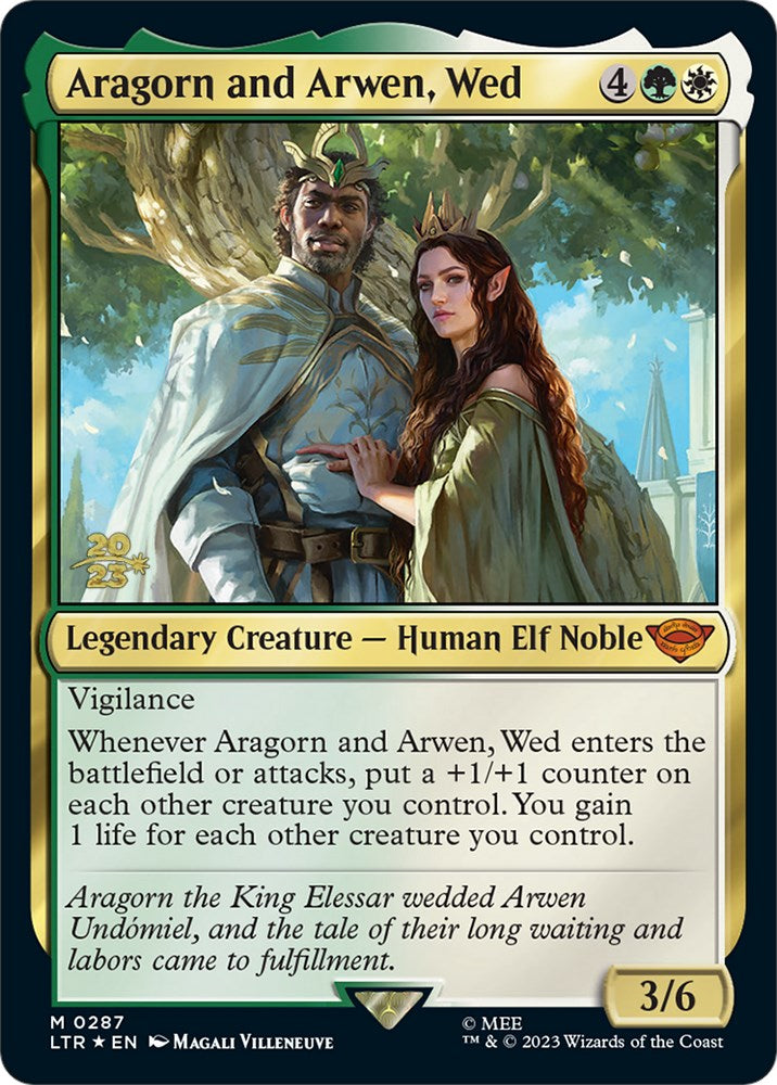 Aragorn and Arwen, Wed [The Lord of the Rings: Tales of Middle-Earth Prerelease Promos] | Tables and Towers