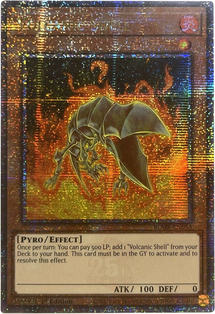 Volcanic Shell [BLMR-EN053] Quarter Century Secret Rare | Tables and Towers