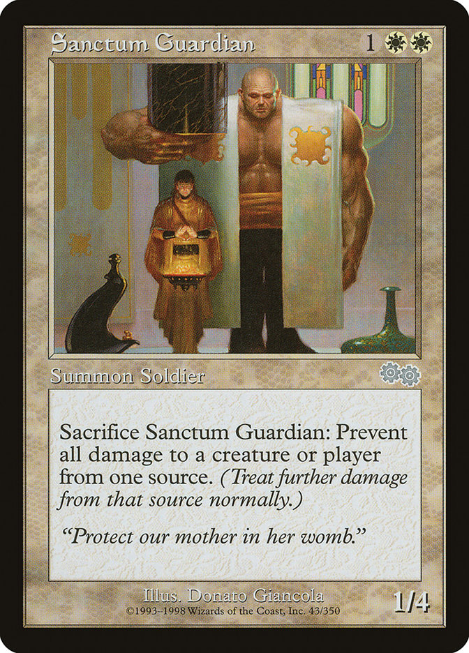 Sanctum Guardian [Urza's Saga] | Tables and Towers