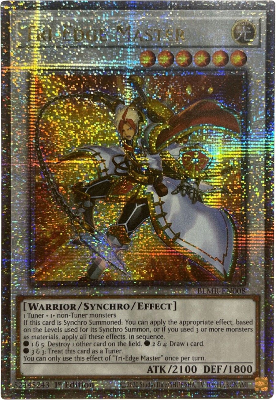 Tri-Edge Master [BLMR-EN008] Quarter Century Secret Rare | Tables and Towers