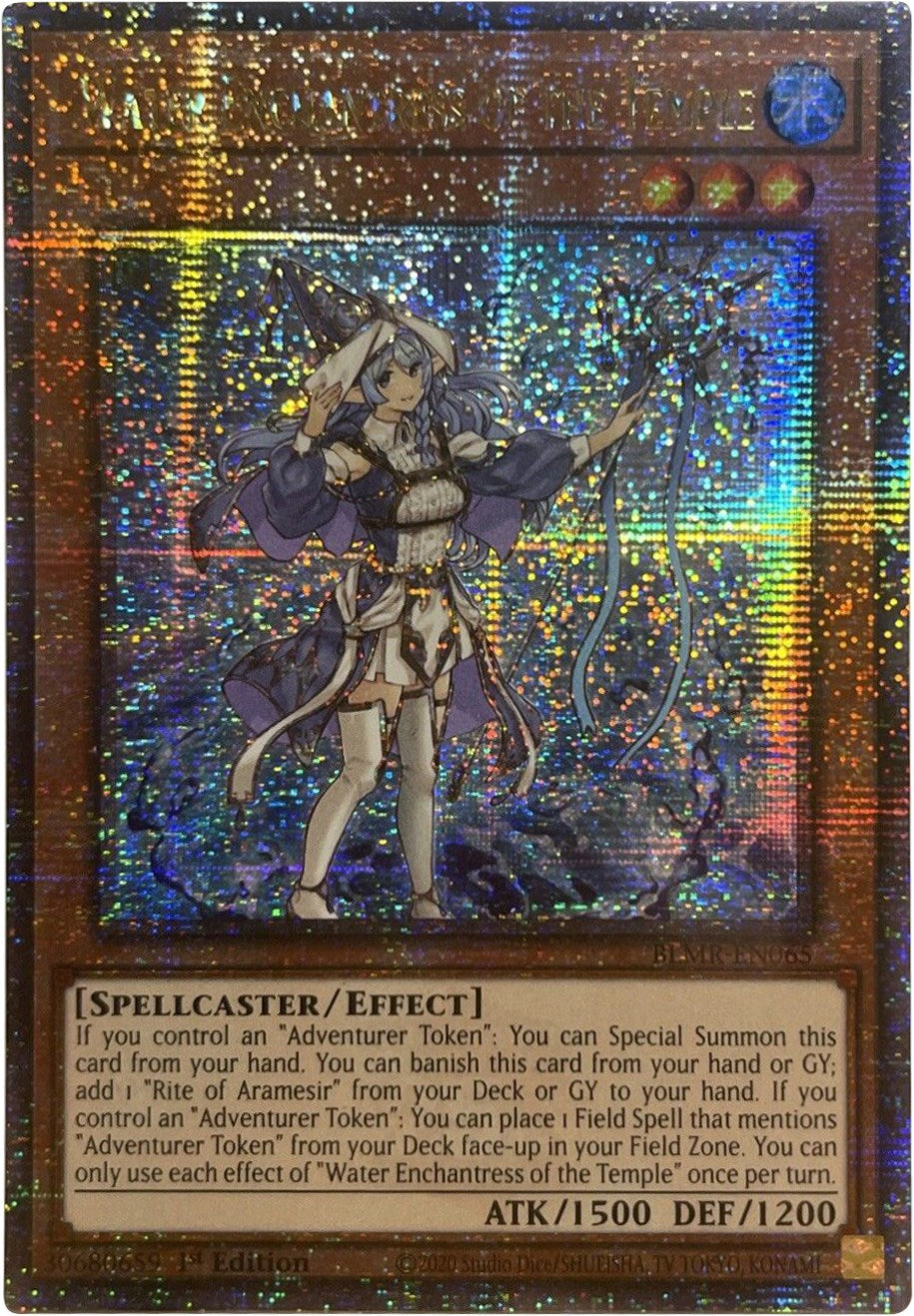 Water Enchantress of the Temple [BLMR-EN065] Quarter Century Secret Rare | Tables and Towers