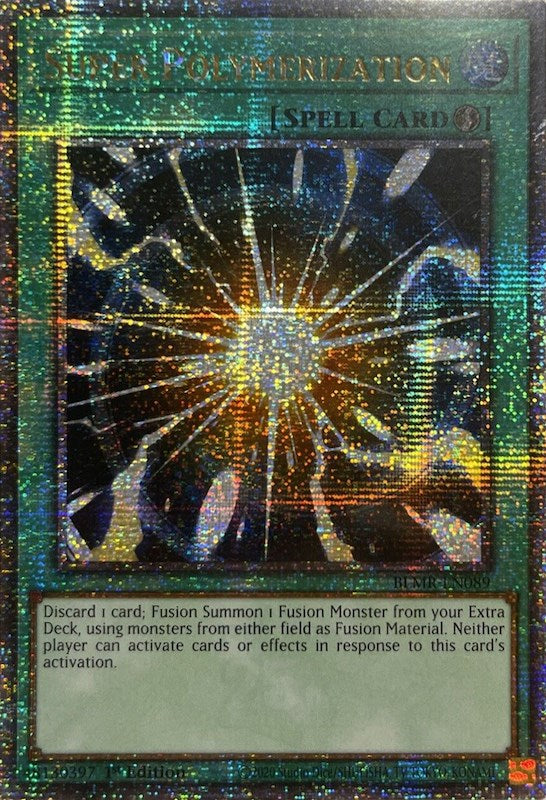 Super Polymerization [BLMR-EN089] Quarter Century Secret Rare | Tables and Towers