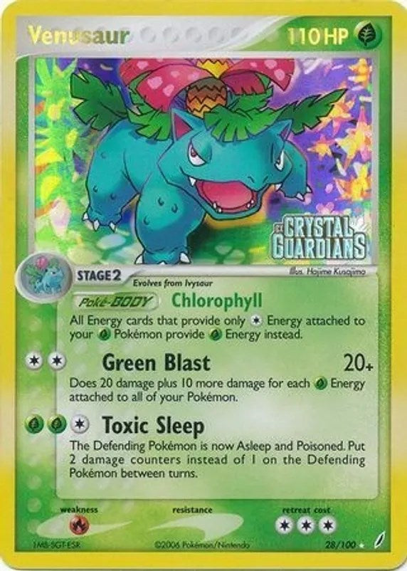 Venusaur (028/100) (Prerelease) [EX: Crystal Guardians] | Tables and Towers