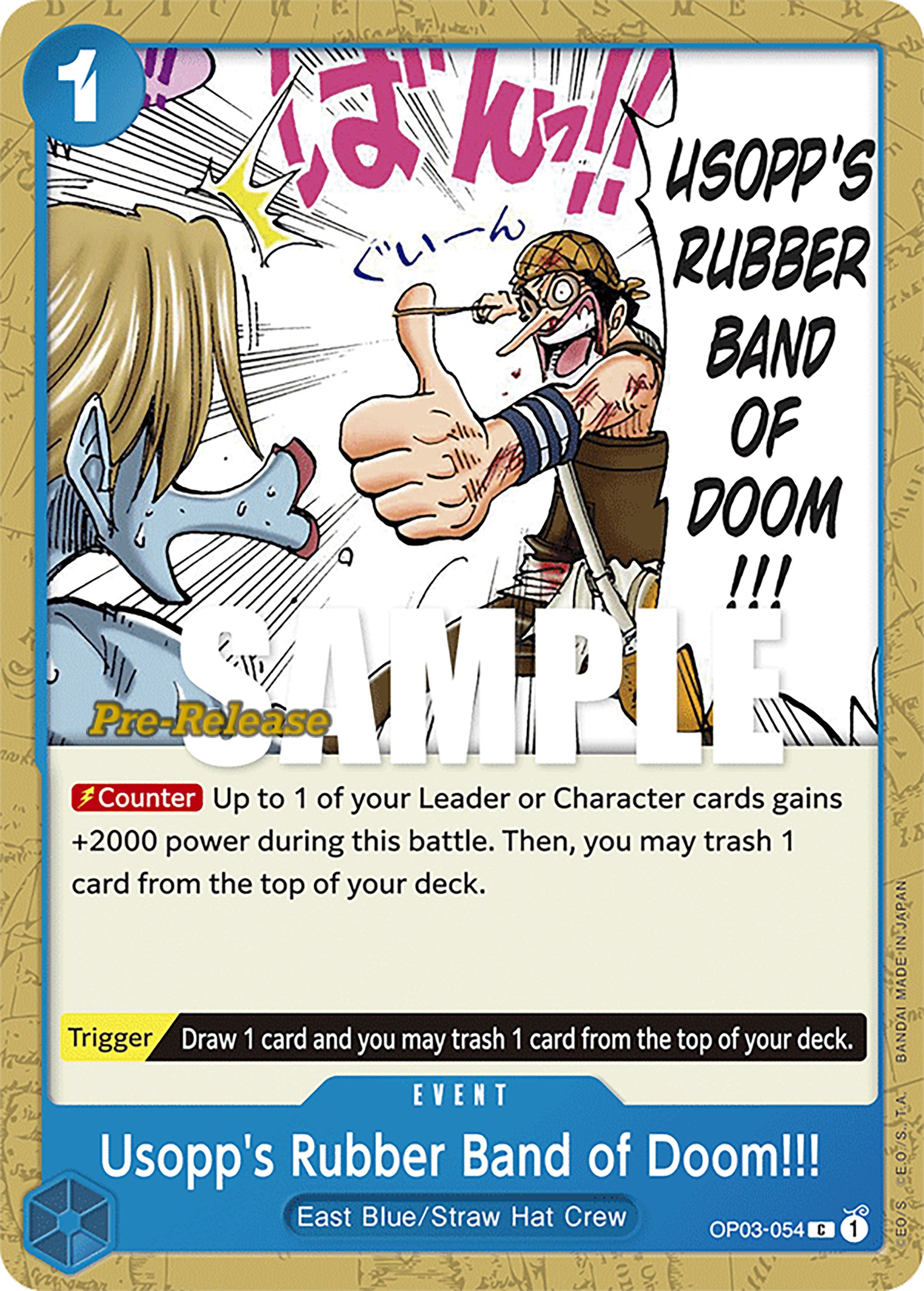 Usopp's Rubber Band of Doom!!! [Pillars of Strength Pre-Release Cards] | Tables and Towers