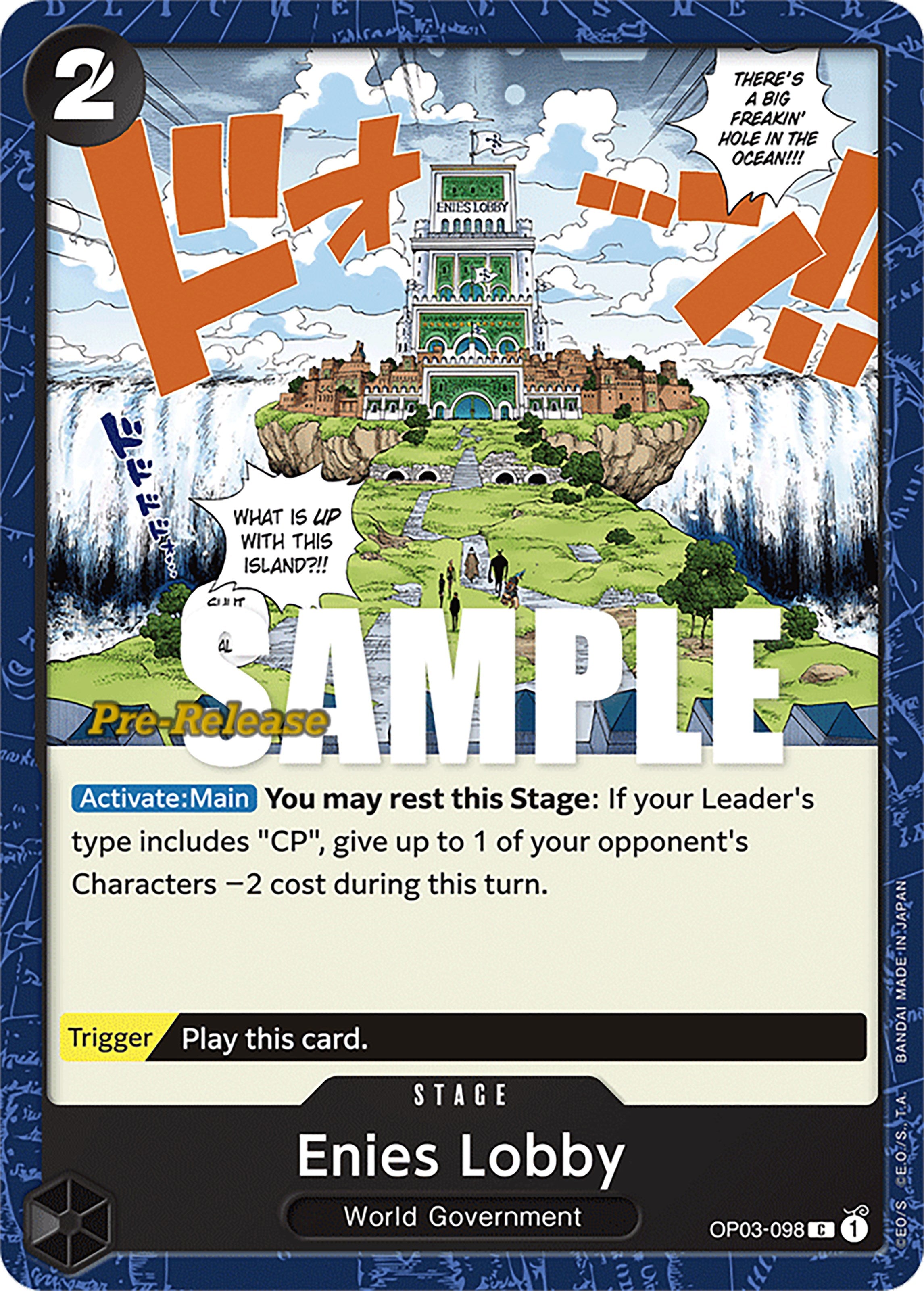 Enies Lobby [Pillars of Strength Pre-Release Cards] | Tables and Towers