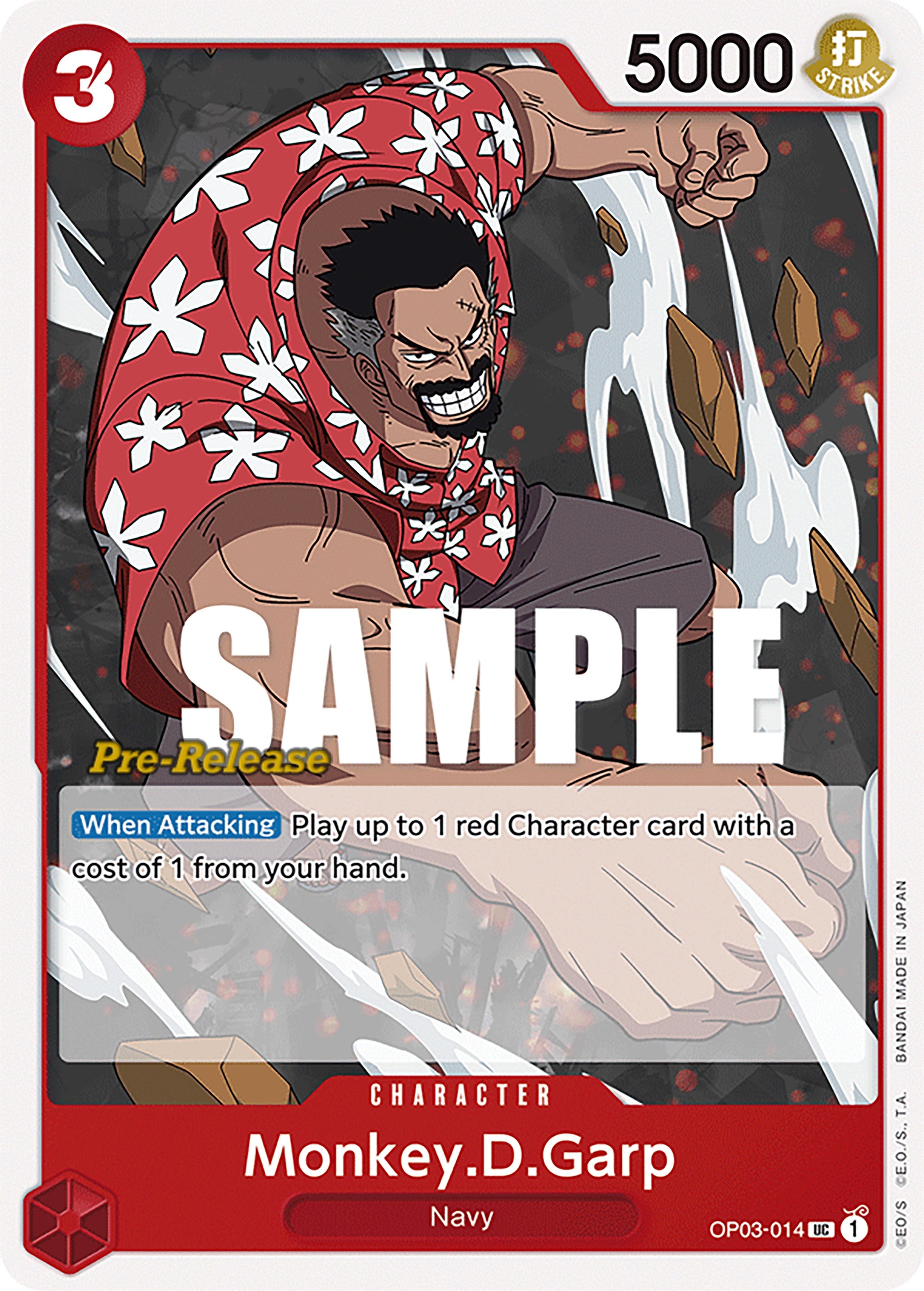 Monkey.D.Garp [Pillars of Strength Pre-Release Cards] | Tables and Towers