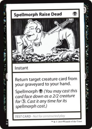 Spellmorph Raise Dead (2021 Edition) [Mystery Booster Playtest Cards] | Tables and Towers