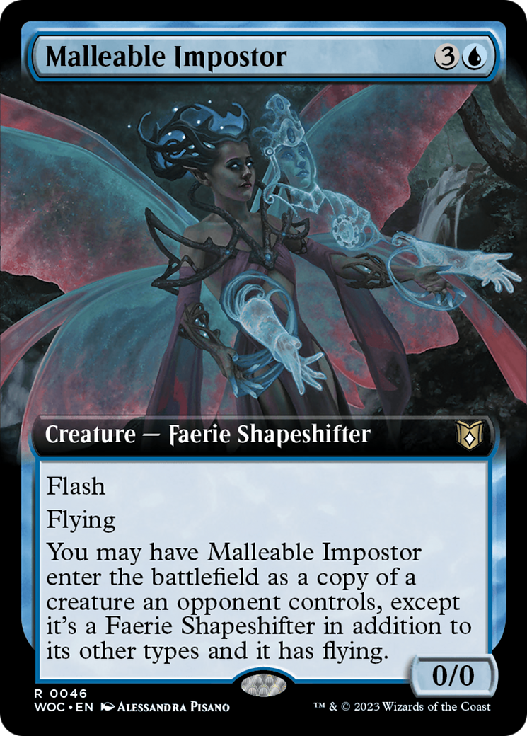 Malleable Impostor (Extended Art) [Wilds of Eldraine Commander] | Tables and Towers