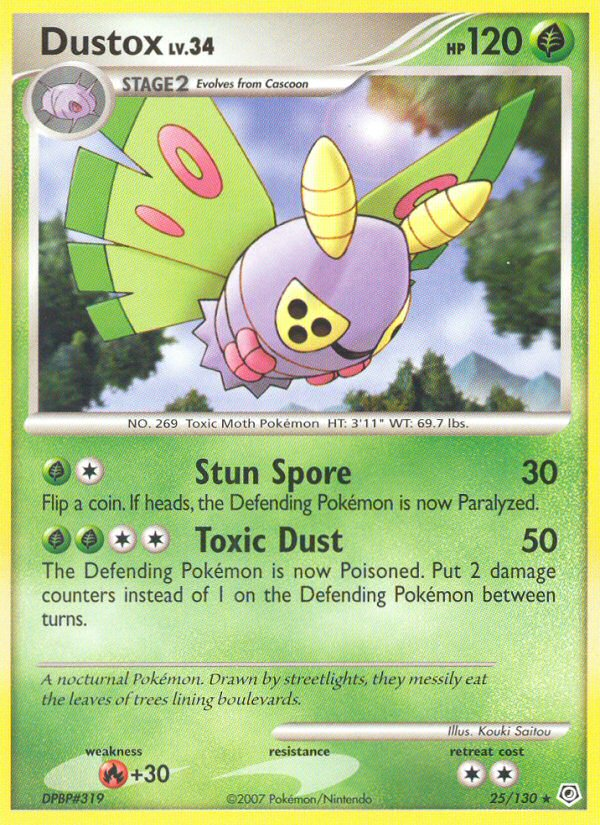 Dustox (25/130) [Diamond & Pearl: Base Set] | Tables and Towers