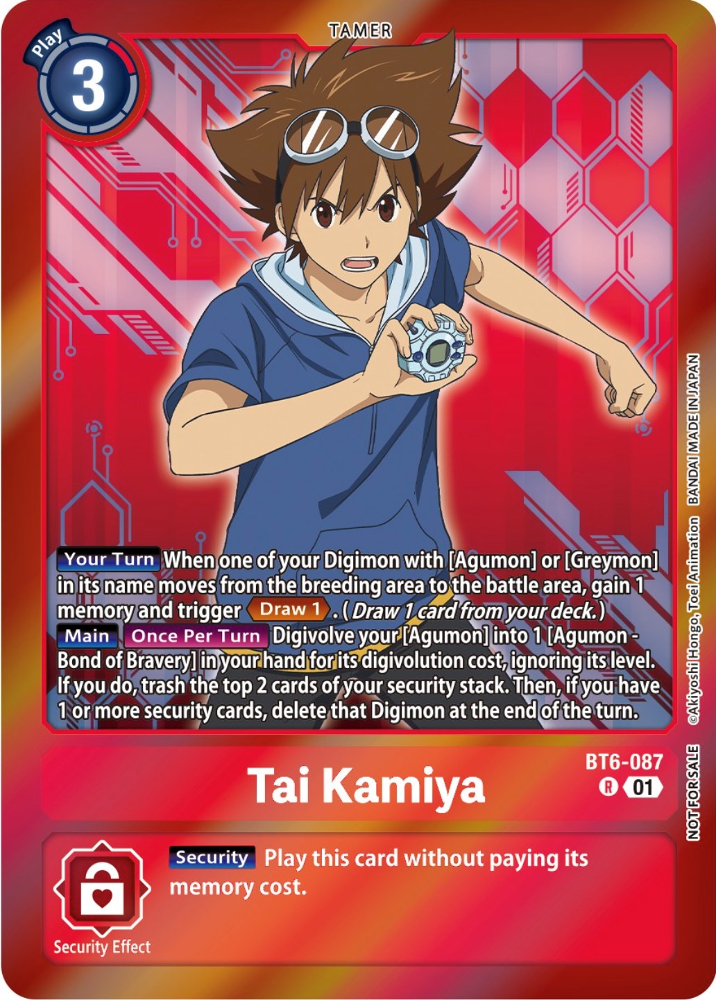 Tai Kamiya [BT6-087] (Event Pack 5) [Double Diamond Promos] | Tables and Towers