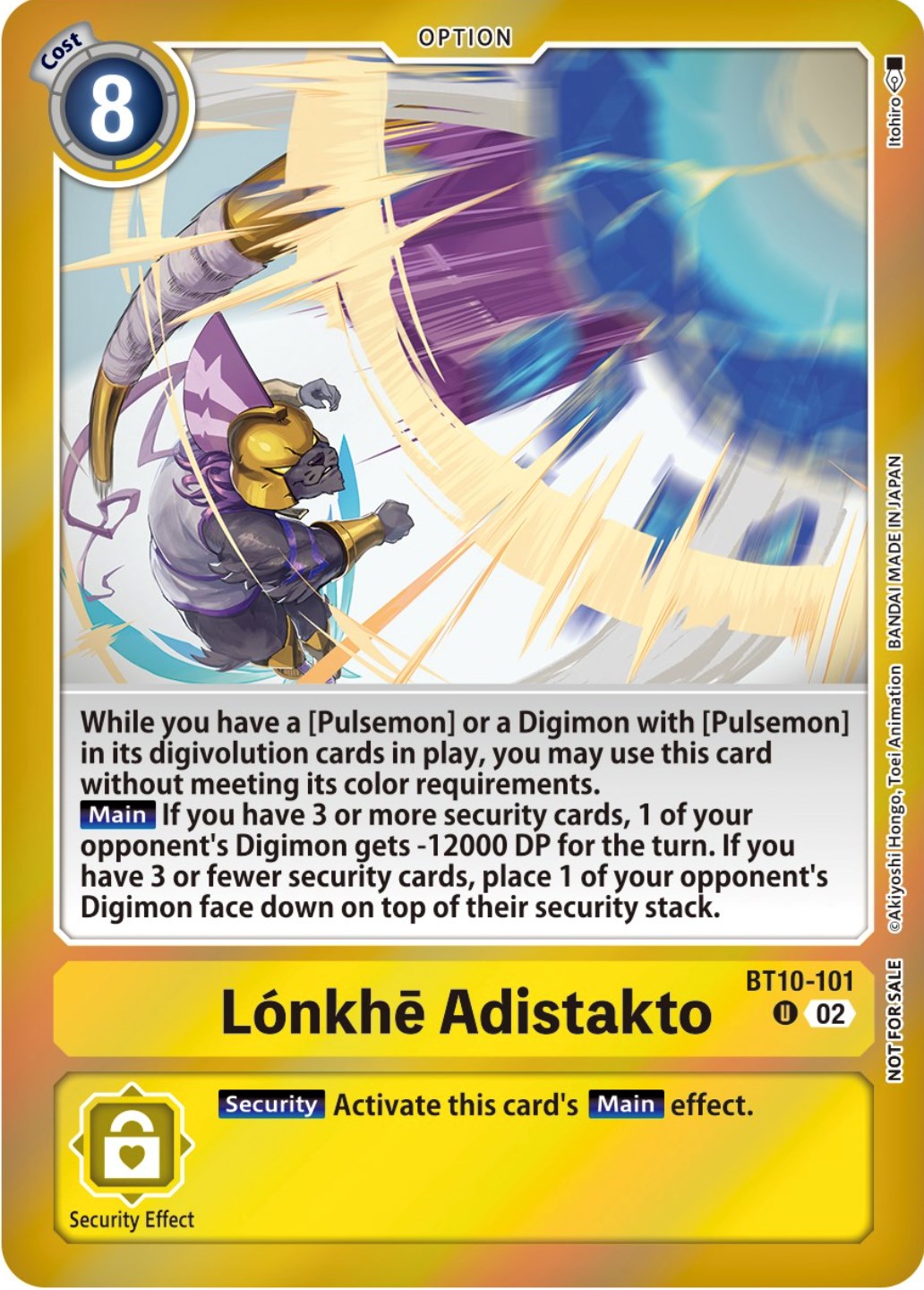 Lonkhe Adistakto [BT10-101] (Event Pack 5) [Xros Encounter Pre-Release Cards] | Tables and Towers