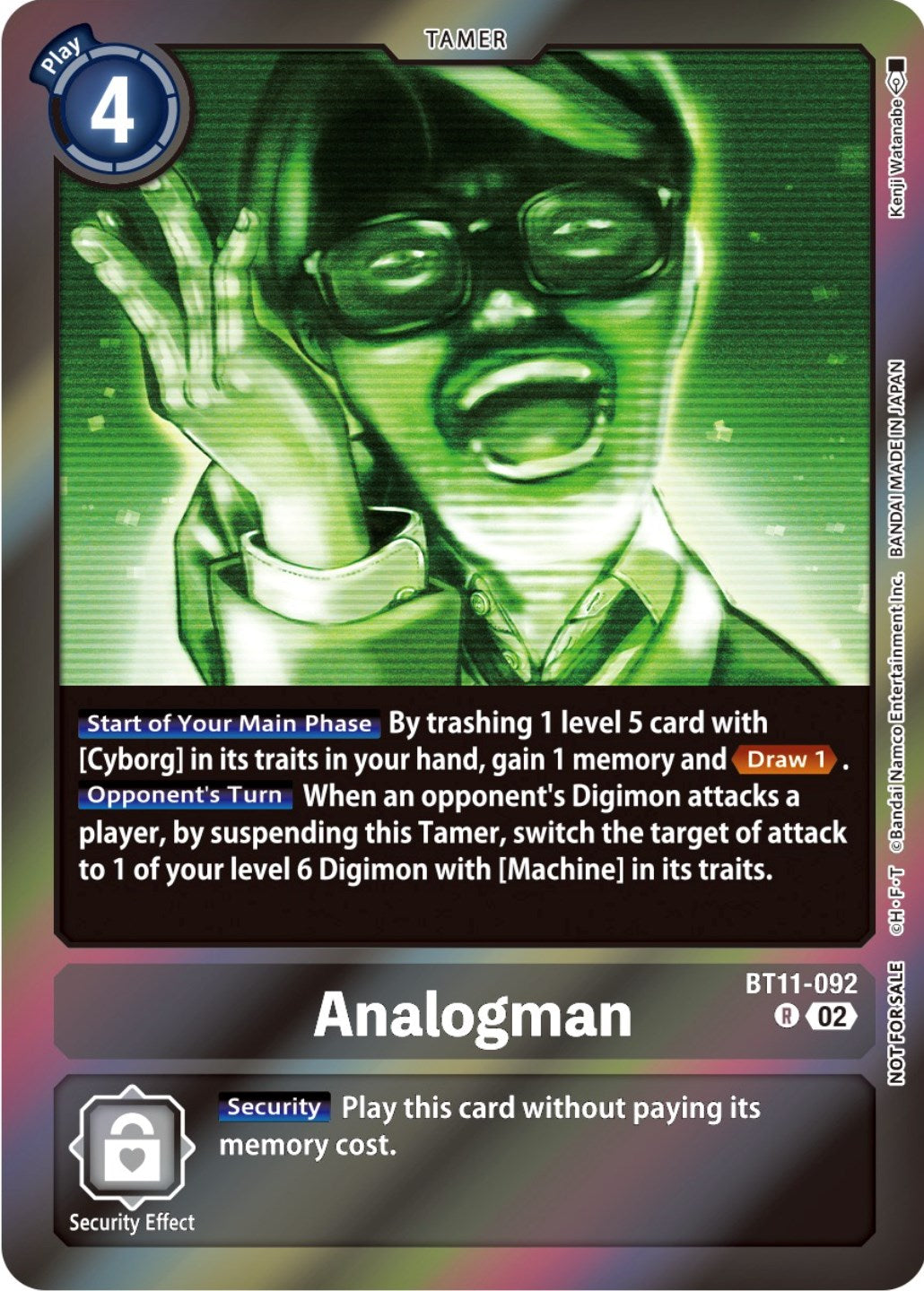 Analogman [BT11-092] (Event Pack 5) [Dimensional Phase Promos] | Tables and Towers