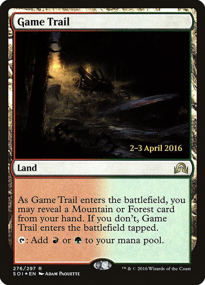 Game Trail [Shadows over Innistrad Prerelease Promos] | Tables and Towers