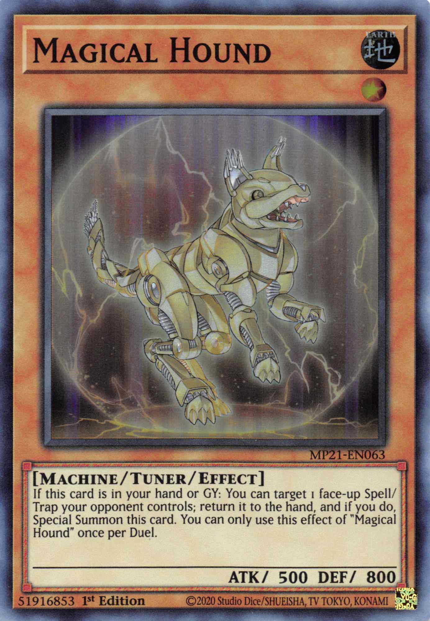 Magical Hound [MP21-EN063] Super Rare | Tables and Towers