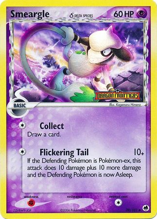 Smeargle (39/101) (Delta Species) (Stamped) [EX: Dragon Frontiers] | Tables and Towers