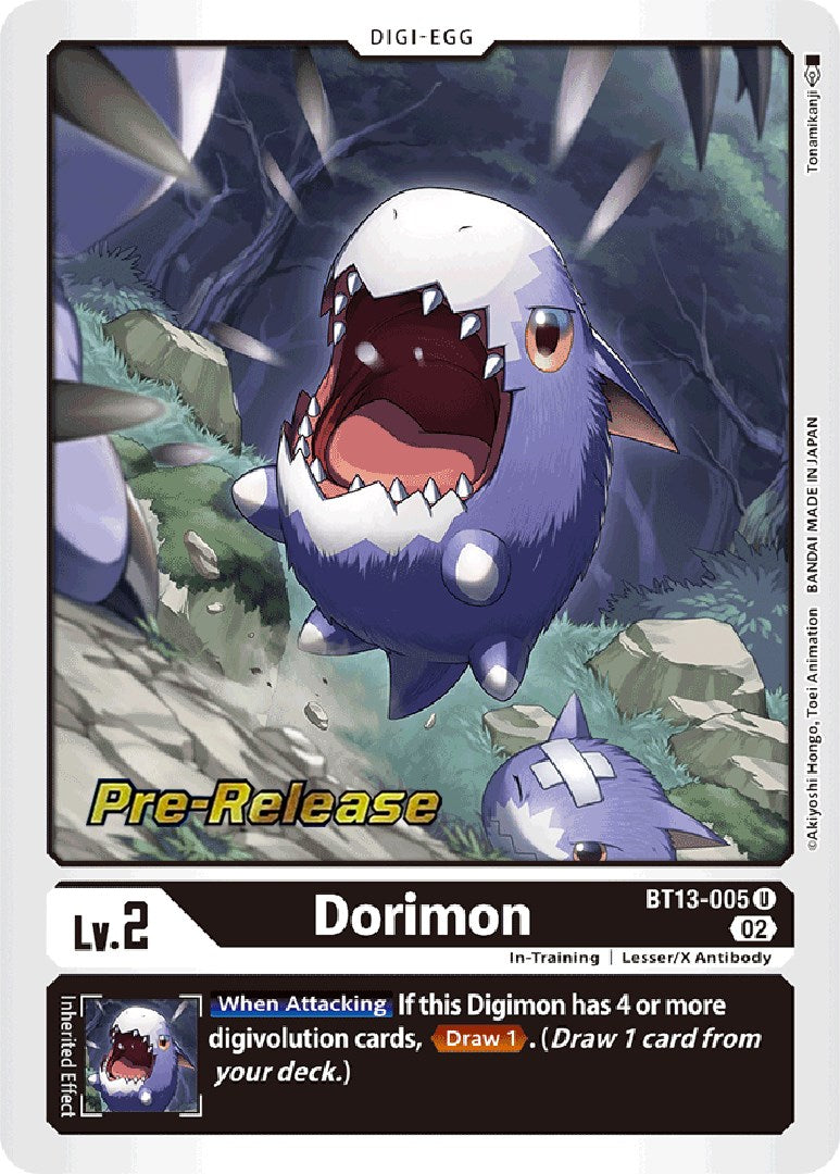 Dorimon [BT13-005] [Versus Royal Knight Booster Pre-Release Cards] | Tables and Towers