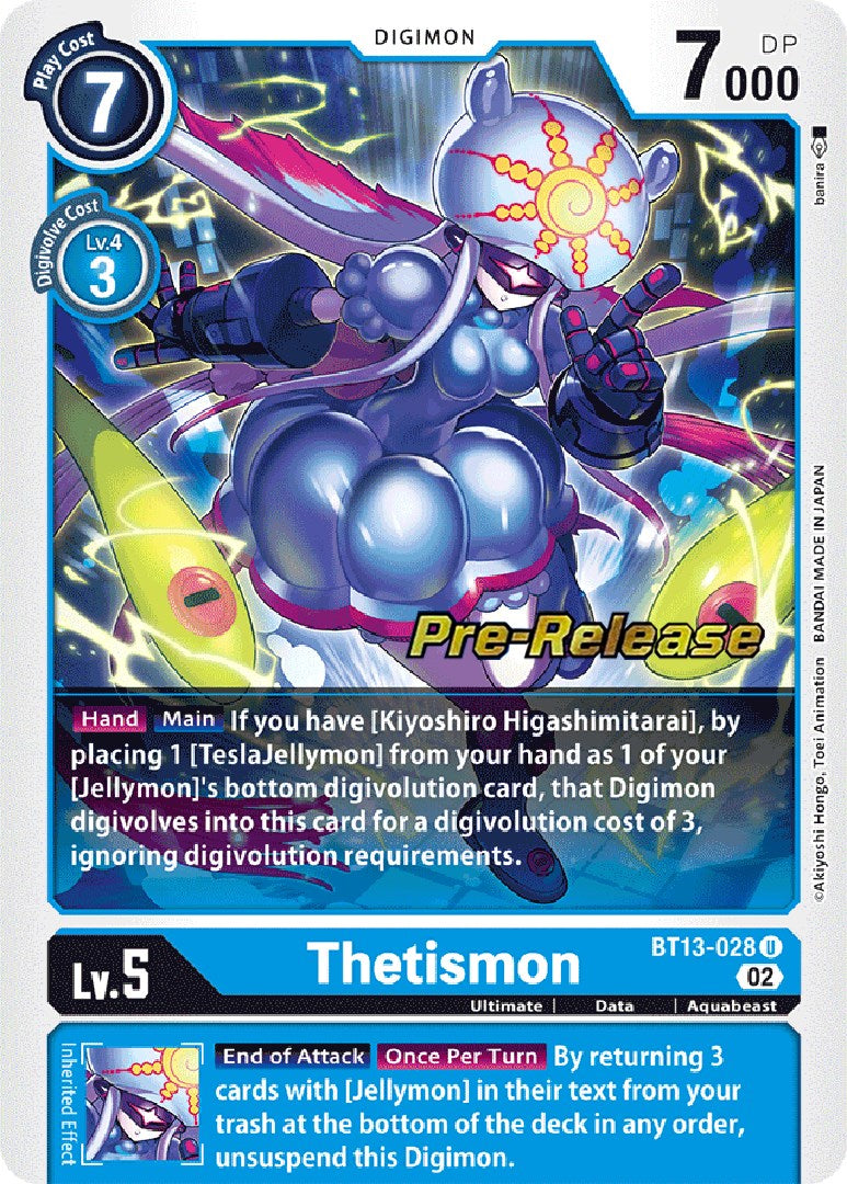 Thetismon [BT13-028] [Versus Royal Knight Booster Pre-Release Cards] | Tables and Towers