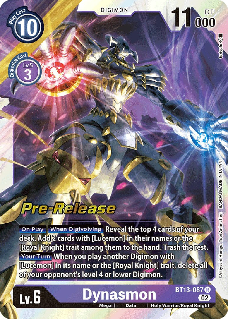 Dynasmon [BT13-087] [Versus Royal Knight Booster Pre-Release Cards] | Tables and Towers