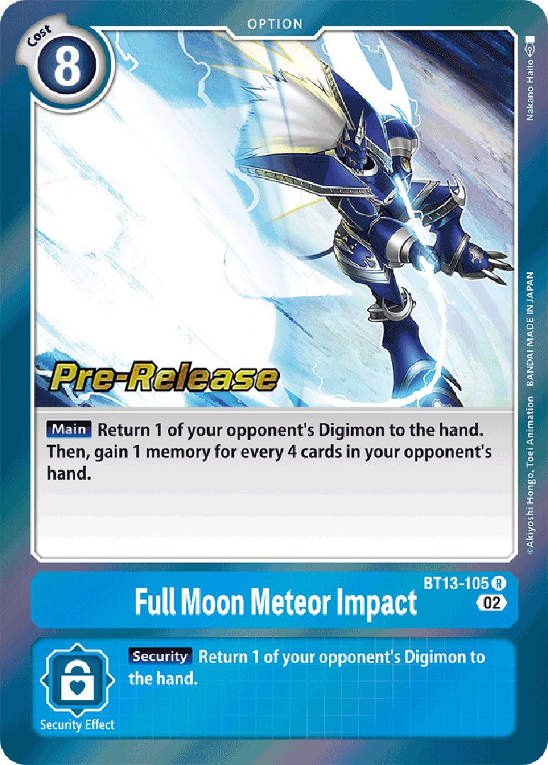 Full Moon Meteor Impact [BT13-105] [Versus Royal Knight Booster Pre-Release Cards] | Tables and Towers