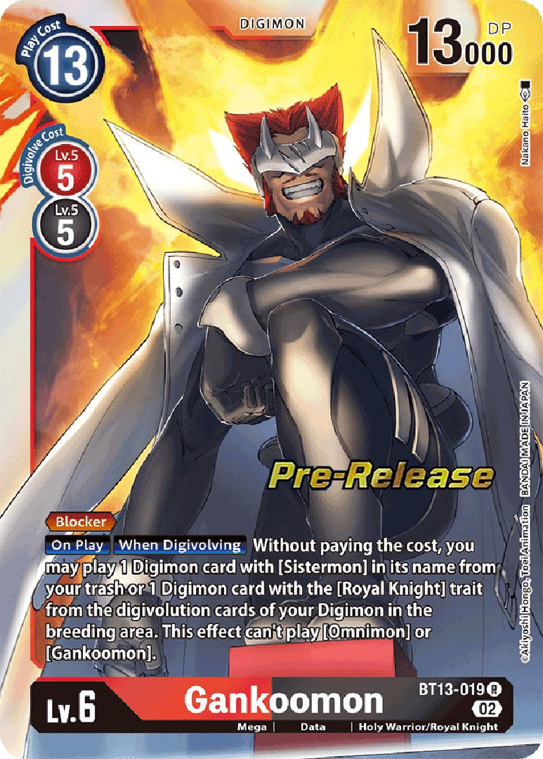 Gankoomon [BT13-019] [Versus Royal Knight Booster Pre-Release Cards] | Tables and Towers