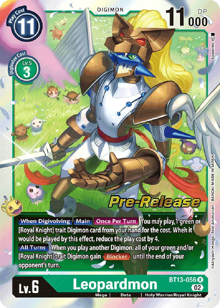 Leopardmon [BT13-056] [Versus Royal Knight Booster Pre-Release Cards] | Tables and Towers