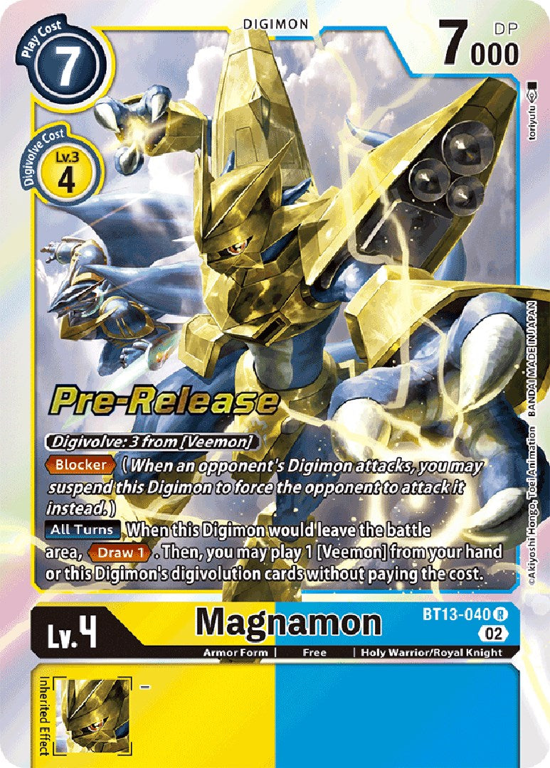 Magnamon [BT13-040] [Versus Royal Knight Booster Pre-Release Cards] | Tables and Towers