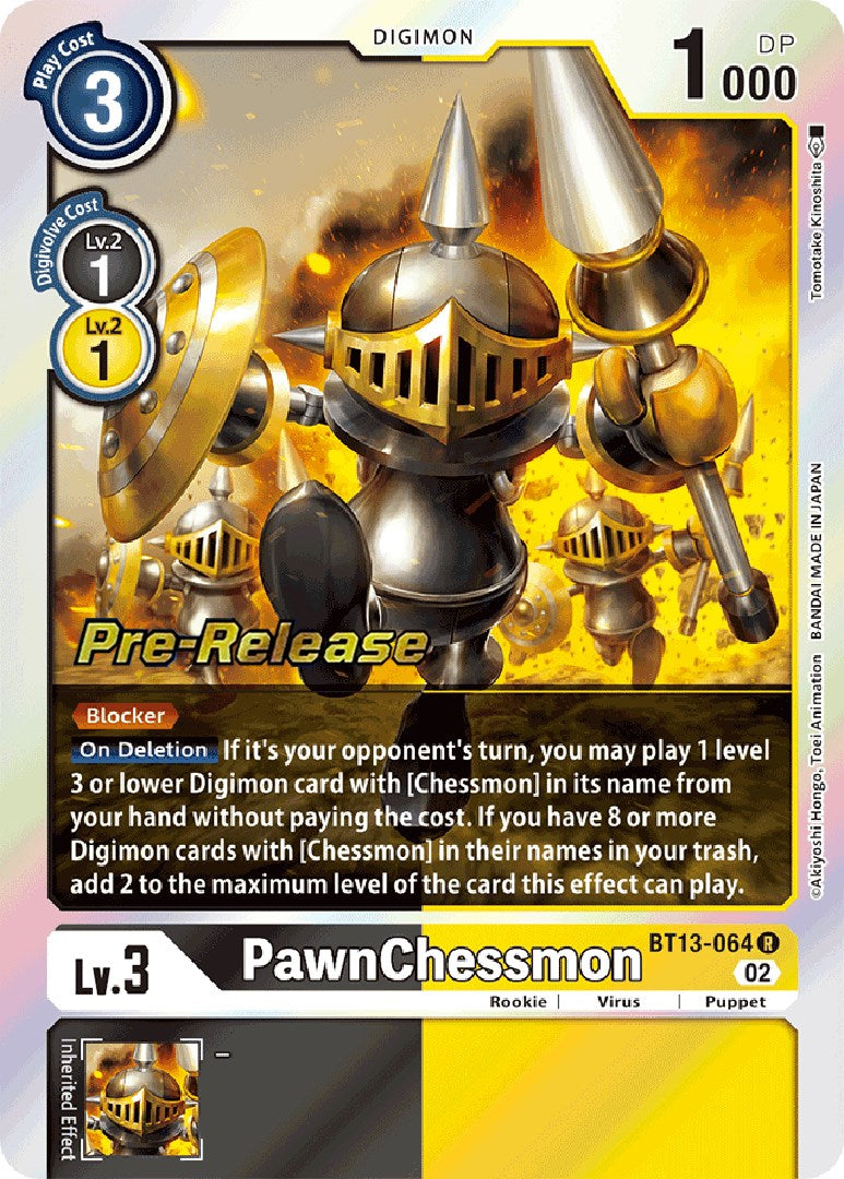 PawnChessmon [BT13-064] [Versus Royal Knight Booster Pre-Release Cards] | Tables and Towers