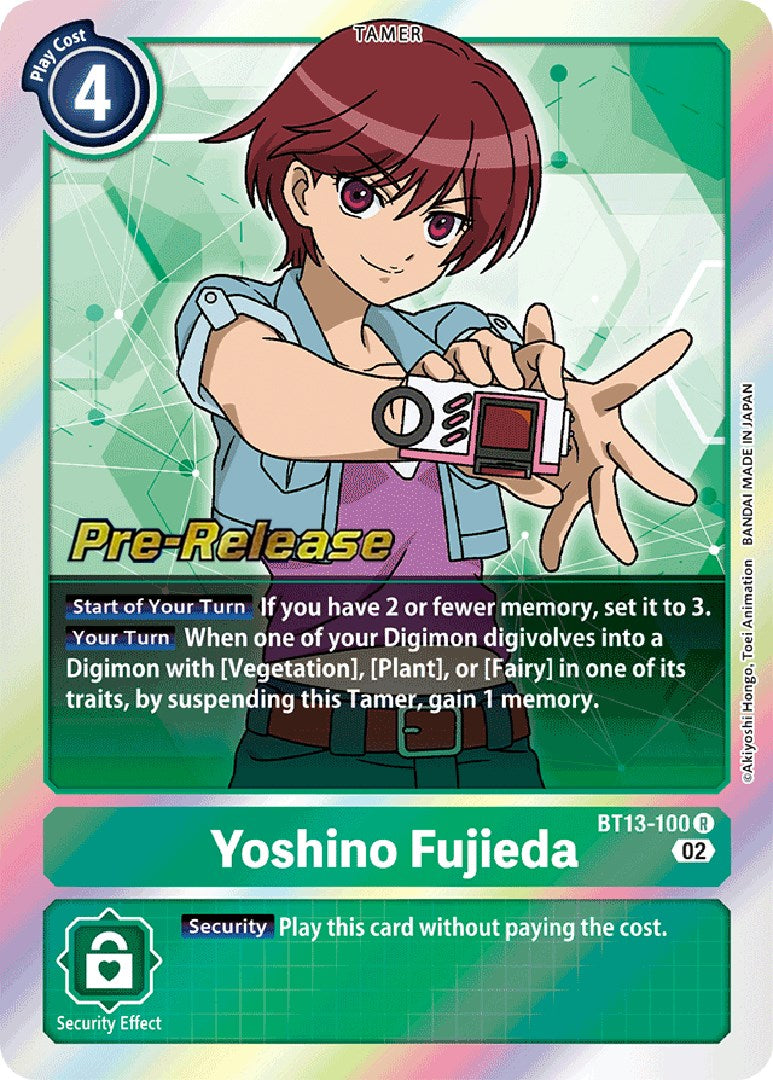 Yoshino Fujieda [BT13-100] [Versus Royal Knight Booster Pre-Release Cards] | Tables and Towers