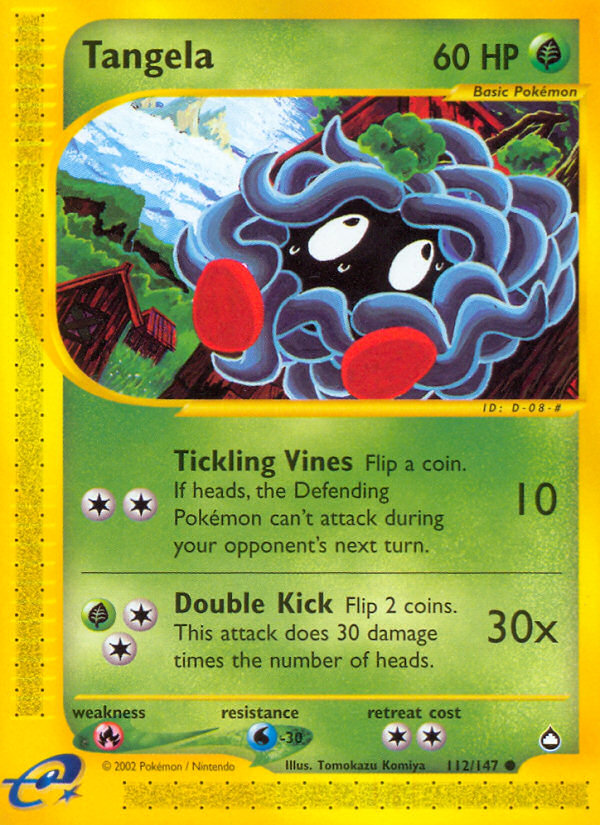 Tangela (112/147) [Aquapolis] | Tables and Towers