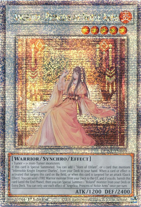 Angelica, Princess of Noble Arms [DUNE-EN040] Quarter Century Secret Rare | Tables and Towers