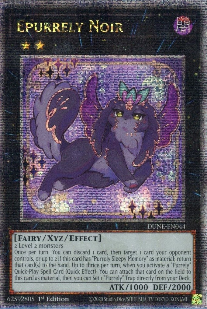 Epurrely Noir [DUNE-EN044] Quarter Century Secret Rare | Tables and Towers