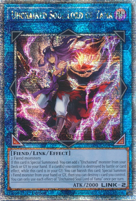 Unchained Soul Lord of Yama [DUNE-EN049] Quarter Century Secret Rare | Tables and Towers