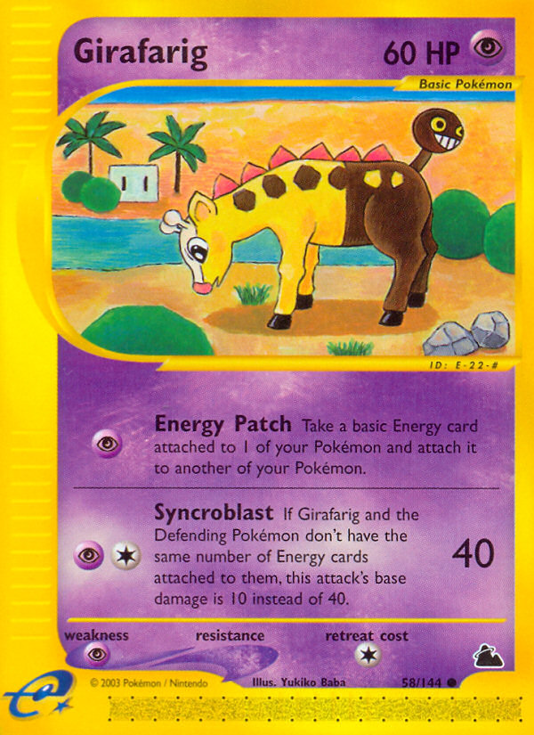 Girafarig (58/144) [Skyridge] | Tables and Towers