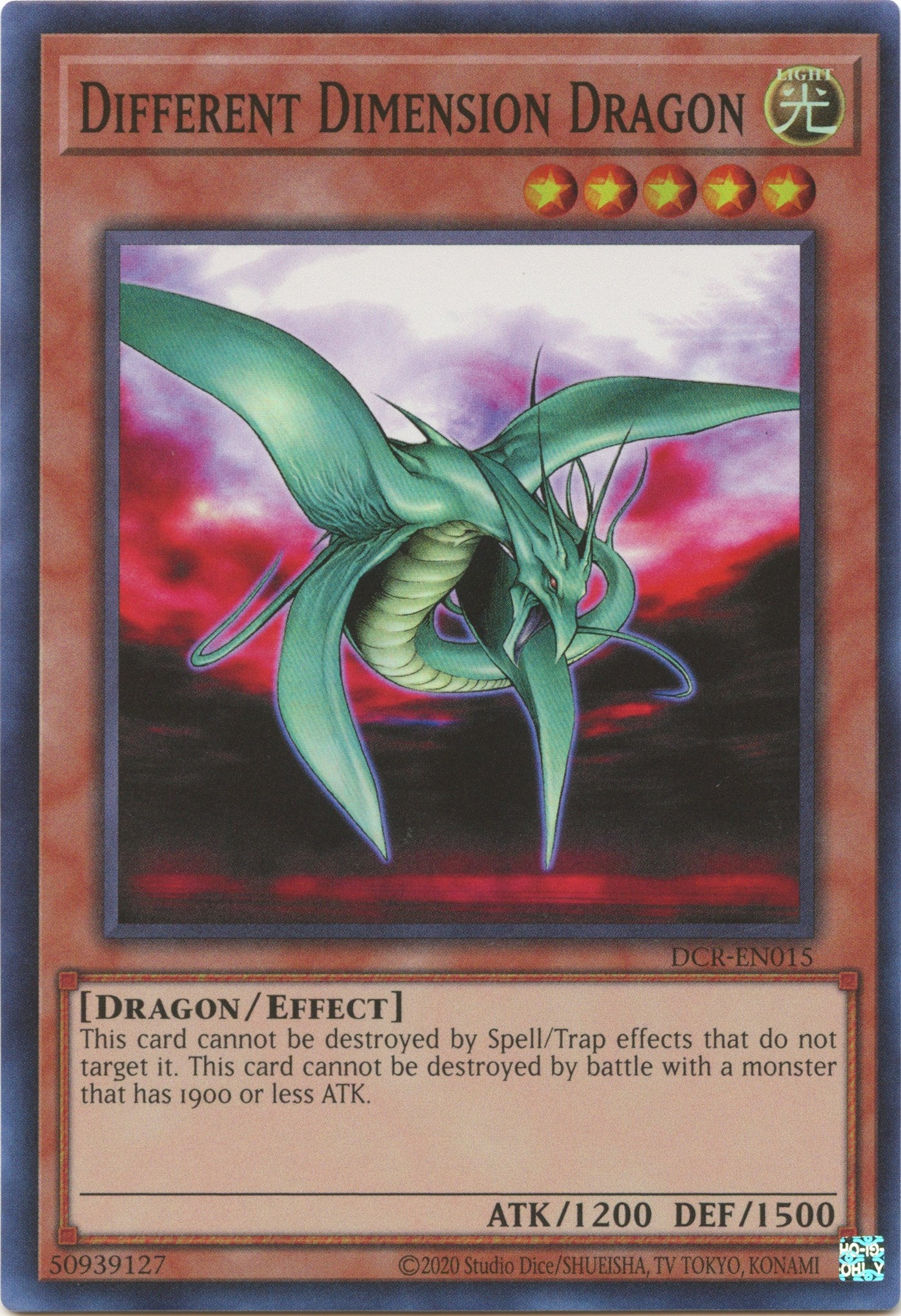 Different Dimension Dragon (25th Anniversary) [DCR-EN015] Super Rare | Tables and Towers