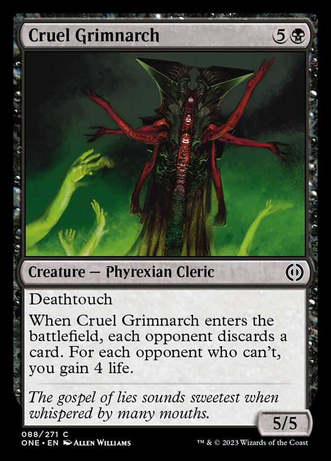 Cruel Grimnarch [Phyrexia: All Will Be One] | Tables and Towers