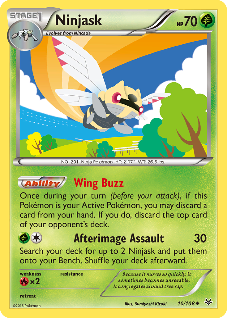 Ninjask (10/108) [XY: Roaring Skies] | Tables and Towers