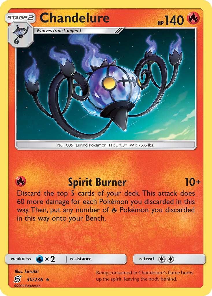 Chandelure (30/236) [Sun & Moon: Unified Minds] | Tables and Towers