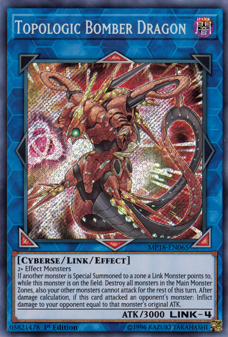 Topologic Bomber Dragon [MP18-EN065] Secret Rare | Tables and Towers