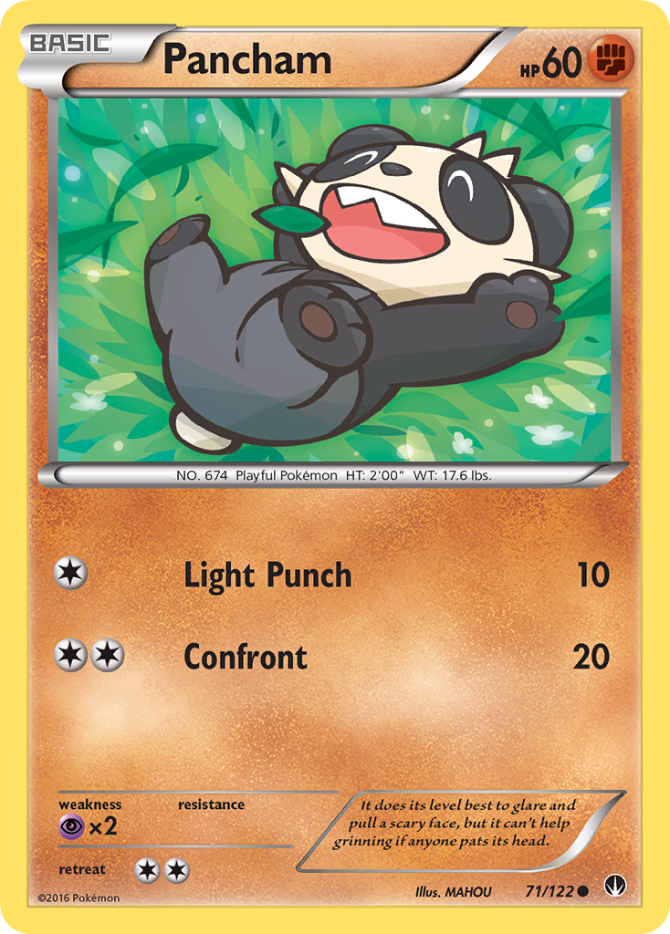 Pancham (71/122) [XY: BREAKpoint] | Tables and Towers