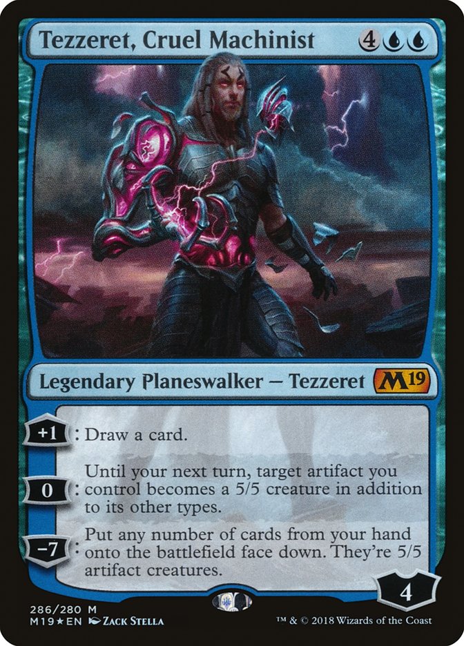 Tezzeret, Cruel Machinist [Core Set 2019] | Tables and Towers