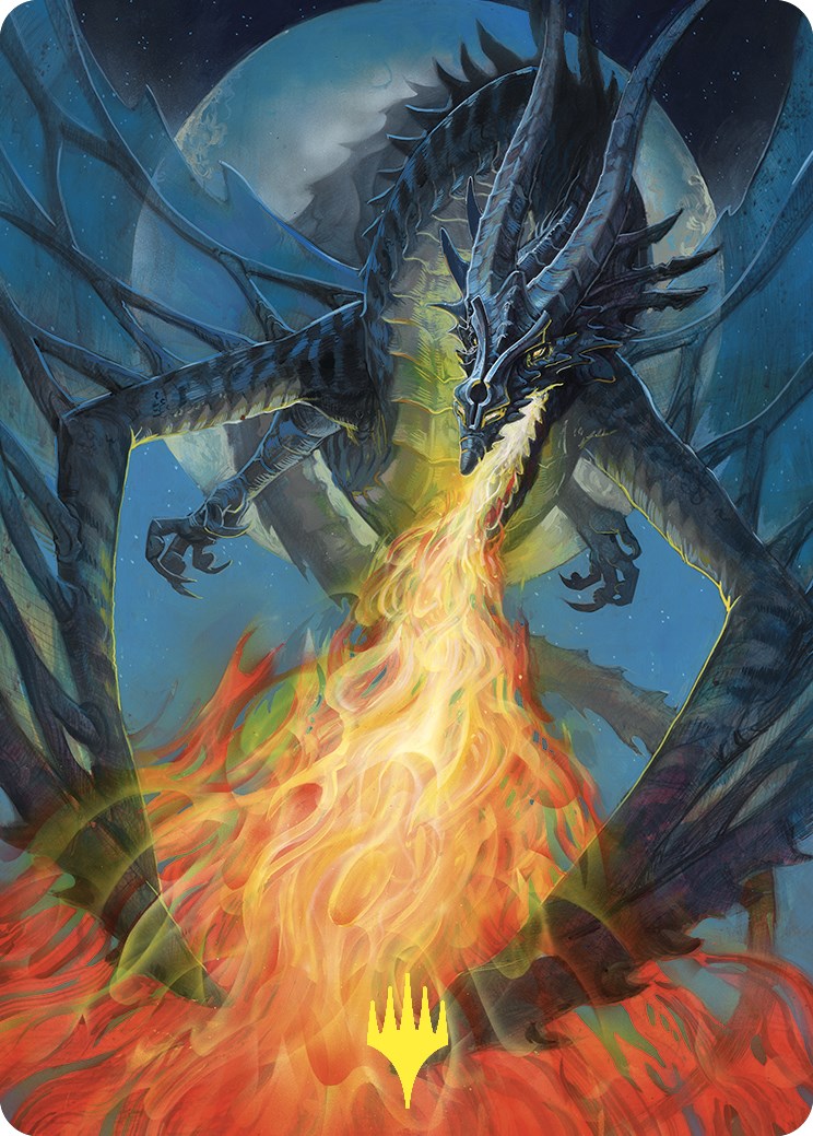 Balefire Dragon Art Card (Gold-Stamped) [Commander Masters Art Series] | Tables and Towers