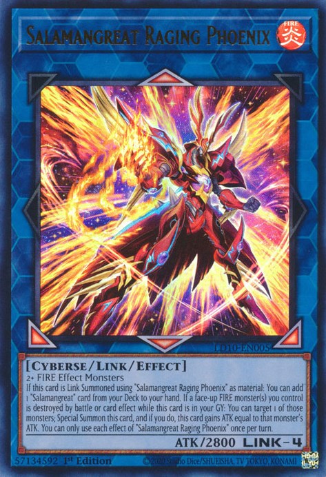 Salamangreat Raging Phoenix [LD10-EN005] Ultra Rare | Tables and Towers