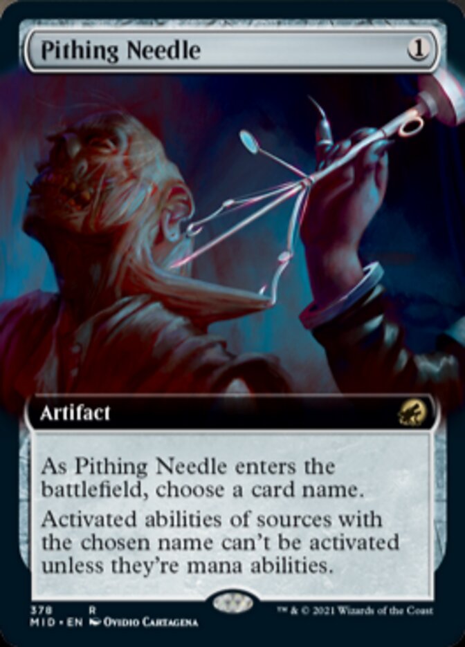 Pithing Needle (Extended Art) [Innistrad: Midnight Hunt] | Tables and Towers