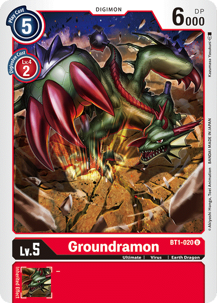 Groundramon [BT1-020] [Release Special Booster Ver.1.0] | Tables and Towers